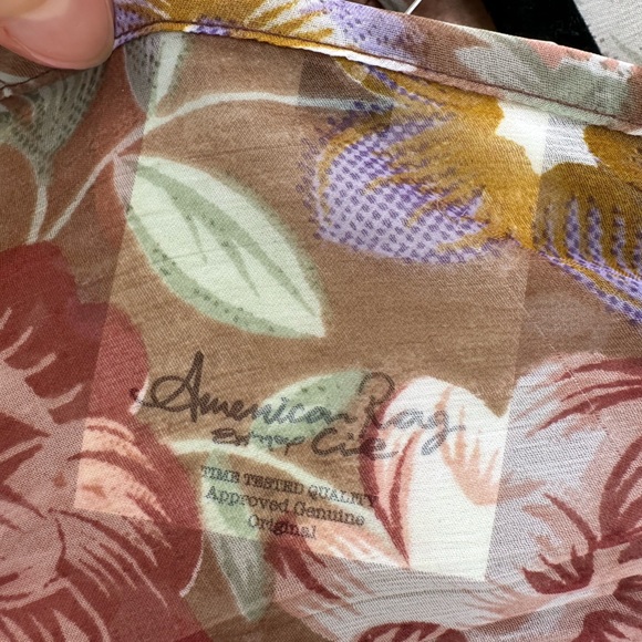 American Rag Blouse Sheer Floral Front Tie XS NWT - Picture 5 of 8